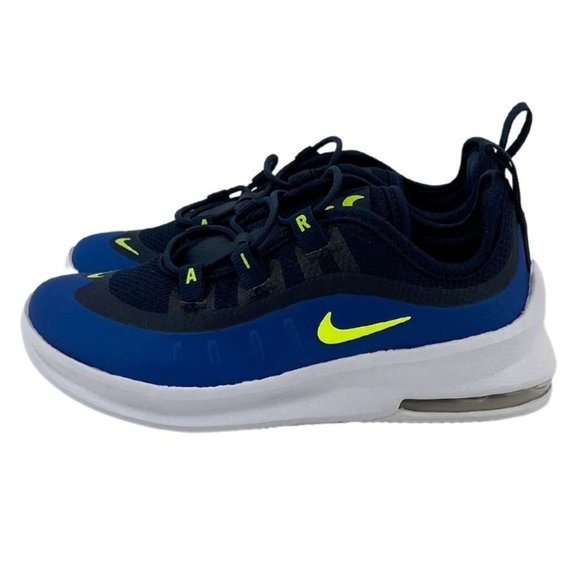 Nike | Toddler's Air Max Axis Running Shoes | Navy & Volt | Size 9C - Picture 4 of 6